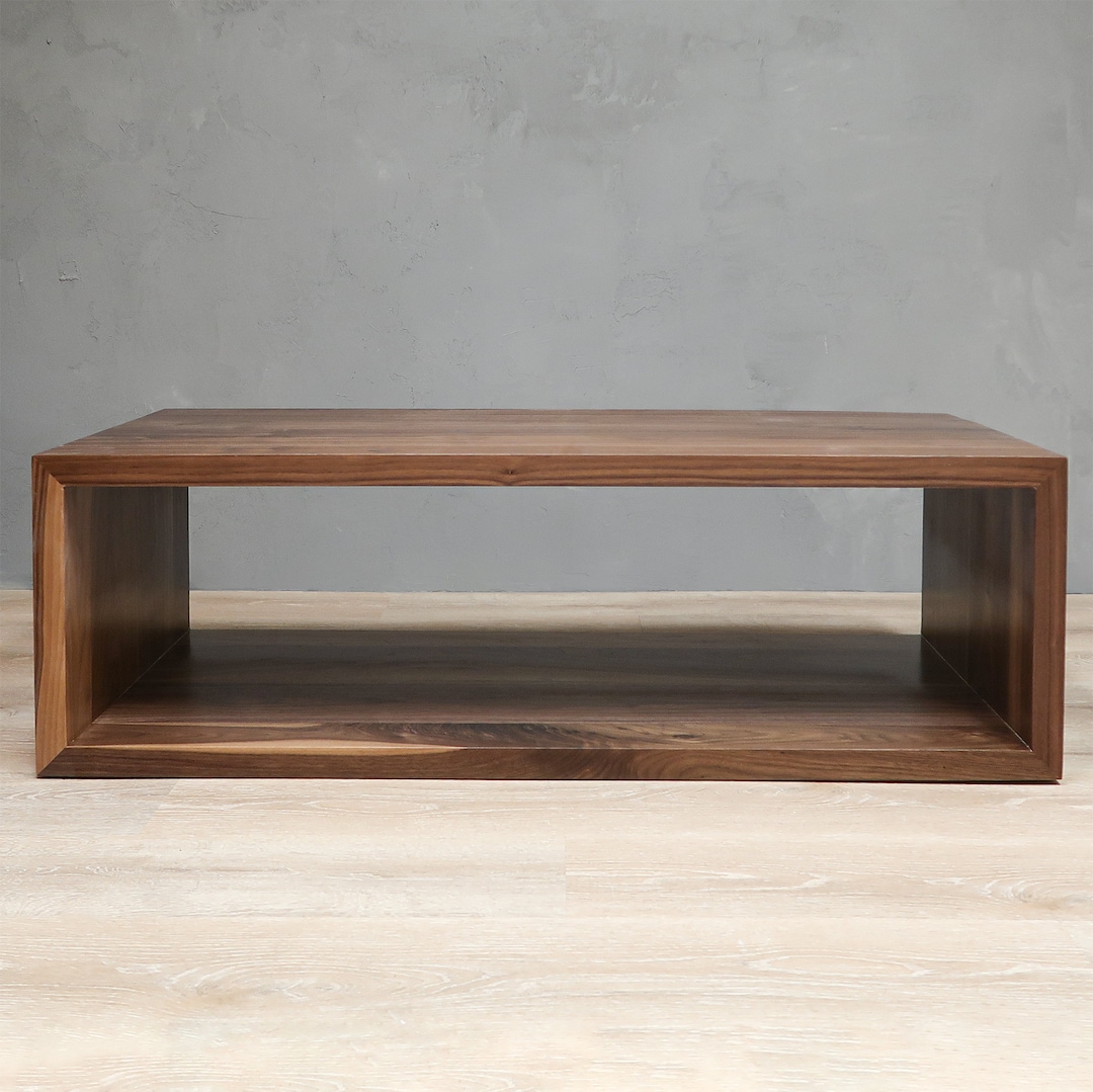 Walnut Square Coffee Table Etsy
