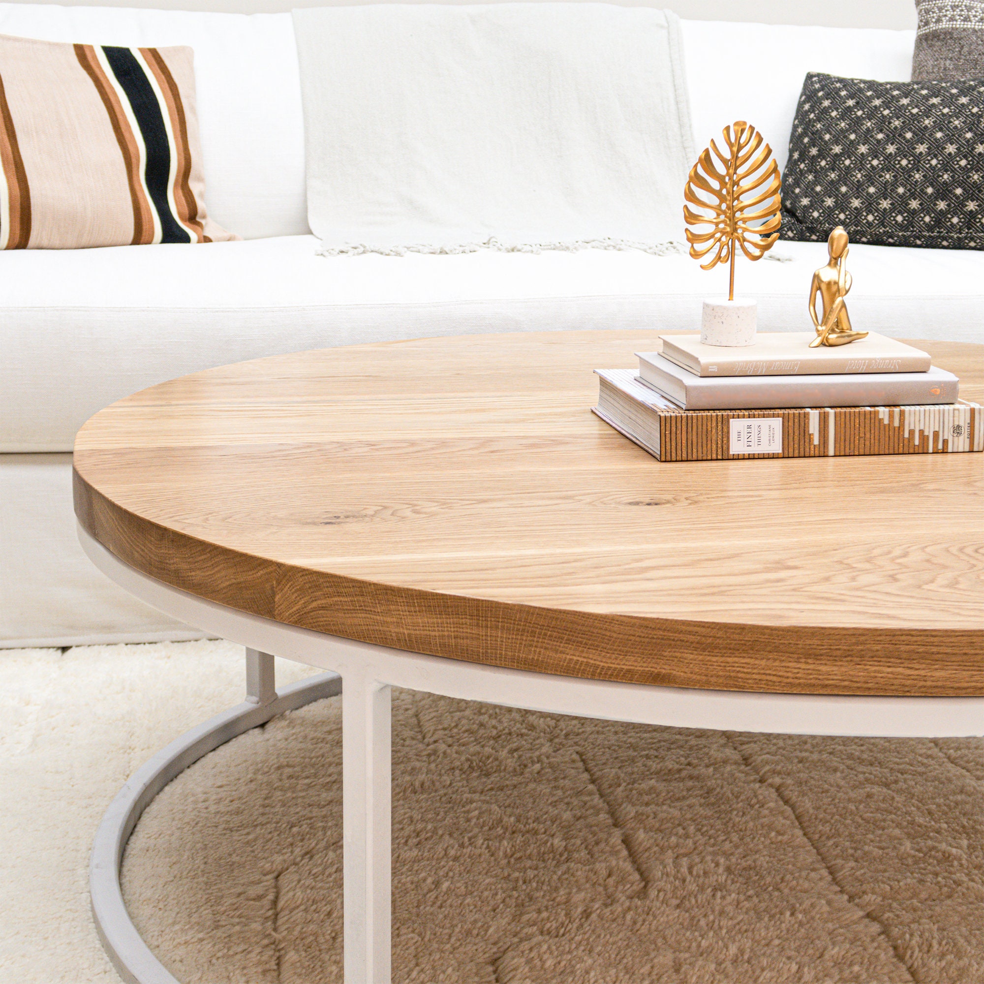 Round coastal end table online