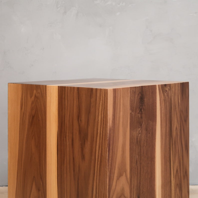 Walnut Box Side Table image 9