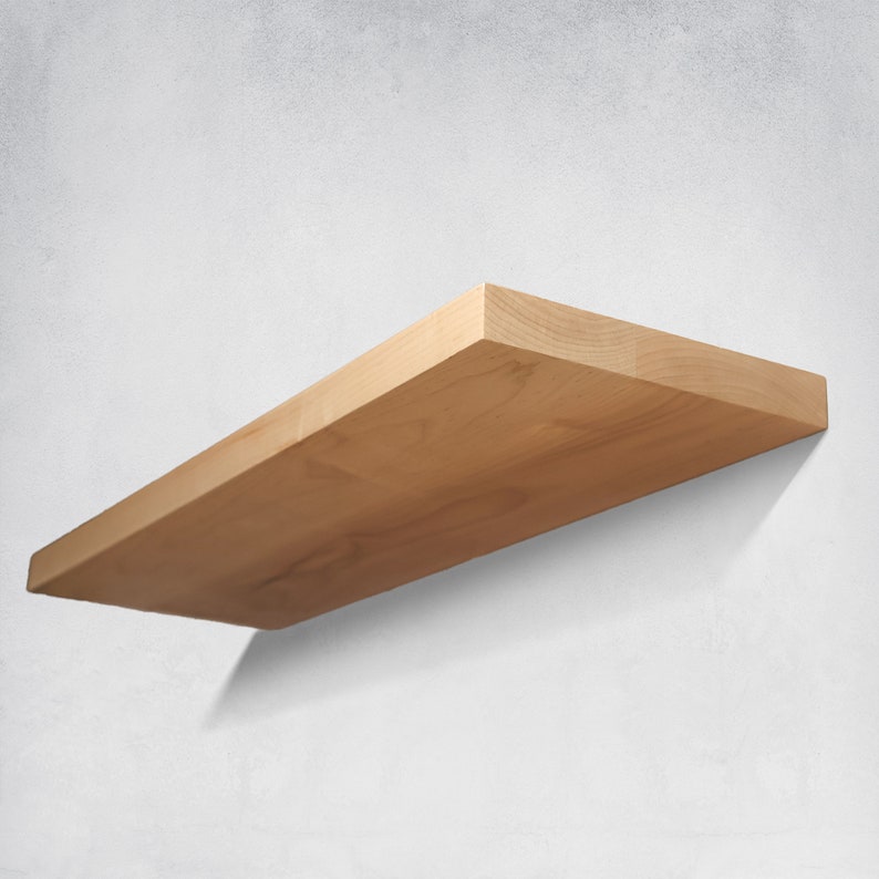 Maple Floating Shelves, Kitchen Shelves, Heavy Duty Shelves image 3