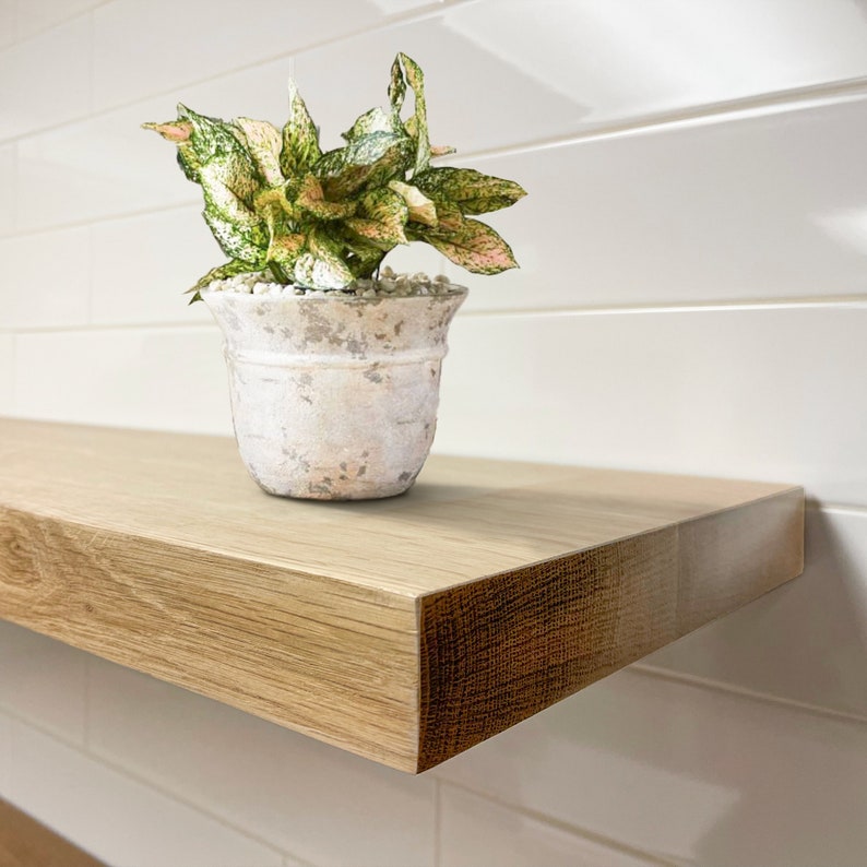 White Oak floating shelf