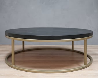 Round B&W Coffee Table