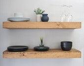 wood shelves