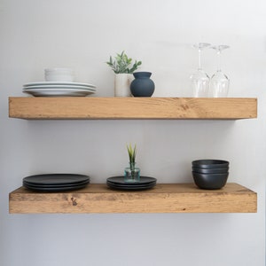 MODERN Floating Shelves, 3 inches thick