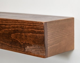 Fireplace mantel, Distressed, Floating Mantel,