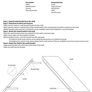 white oak floating shelf