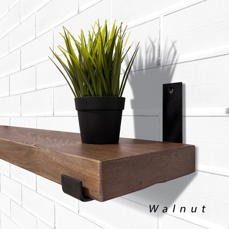 Rustic Shelves With Jbrackets Industrial Shelf Kitchen Etsy Canada