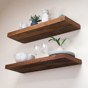 Reclaimed Wood Floating Shelf, kitchen shelves