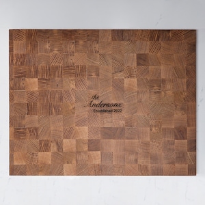 White Oak End Grain Cutting Boards, Butcher Block Cutting Board, Custom Engraving image 3