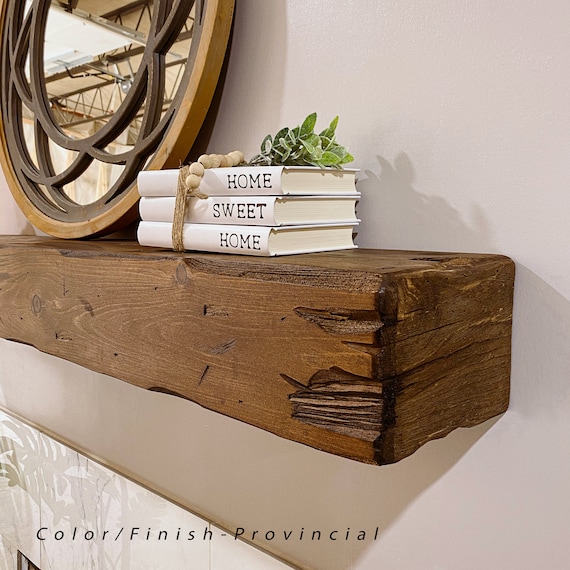 Fireplace Mantel Distressed Floating Mantel - Etsy