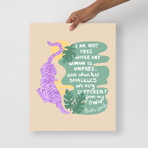 Feminist Quote Audre Lorde Poster