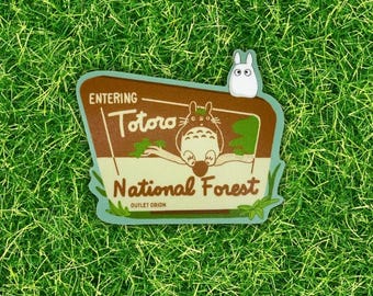 Pegatina del Bosque Nacional Totoro