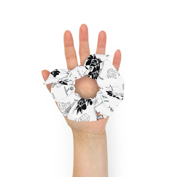 Halsey Tattoo Print Scrunchie