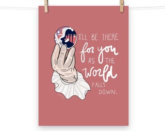 Plakat matowy z cytatem Króla Goblinów Labiryntu