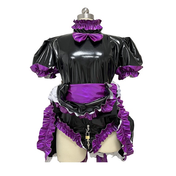 Sissy Lockable Dress Role Play Maid Dress With Lockable Etsy