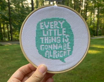 Decorative Every Little Thing Cross Stitch - FINISHED