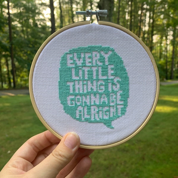 Decorative Every Little Thing Cross Stitch - FINISHED