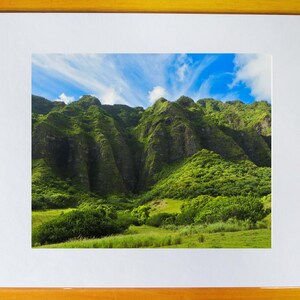 Koʻolau Mountain Range 8x10 Photo Print in 11x14 Matte Mat