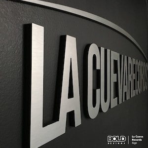 Aviso Personalizado/Lobby/Letras Dimensionales/Metal/Convierte Tu Logo En Un Aviso
