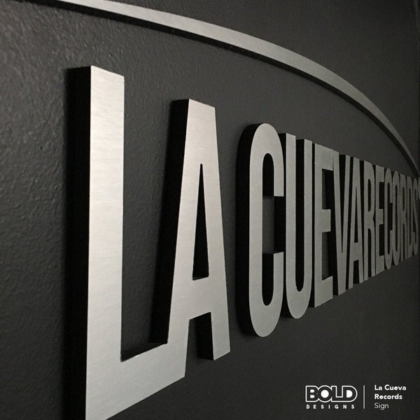 CUSTOM SIGN KIT! Dimensional Letters - Metal Brushed or Polished - Turn Your Logo Into An Elegant Sign For Your Office, Business or Lobby