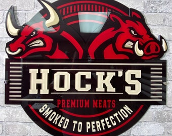 Custom Full Color Printed Multi-Layered Acrylic Sign! Perfect For Office - Lobby - Reception - Restaurants - Spa