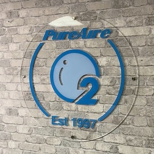 Custom Round Acrylic Sign! Turn Your Logo Into A Round Acrylic Sign Perfect For Salon Spa, Business, Office, Reception