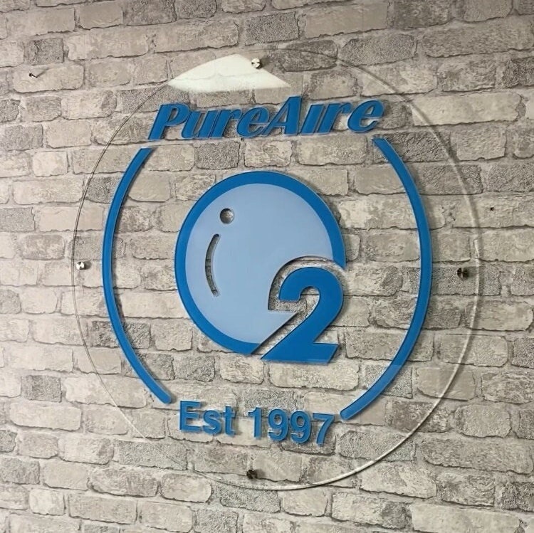 Personalisiertes rundes Acrylschild! Verwandeln Sie Ihr Logo in ein rundes Acrylschild, perfekt für Salon Spa, Business, Büro, Empfang