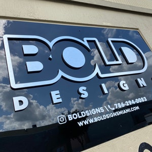 Dimensional Sign Mounted on an Acrylic Back Plate (full Color ...