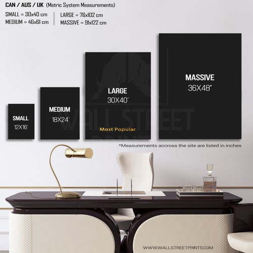 Inspirational office decor, cell phone art, canvas art to shops stay motivated