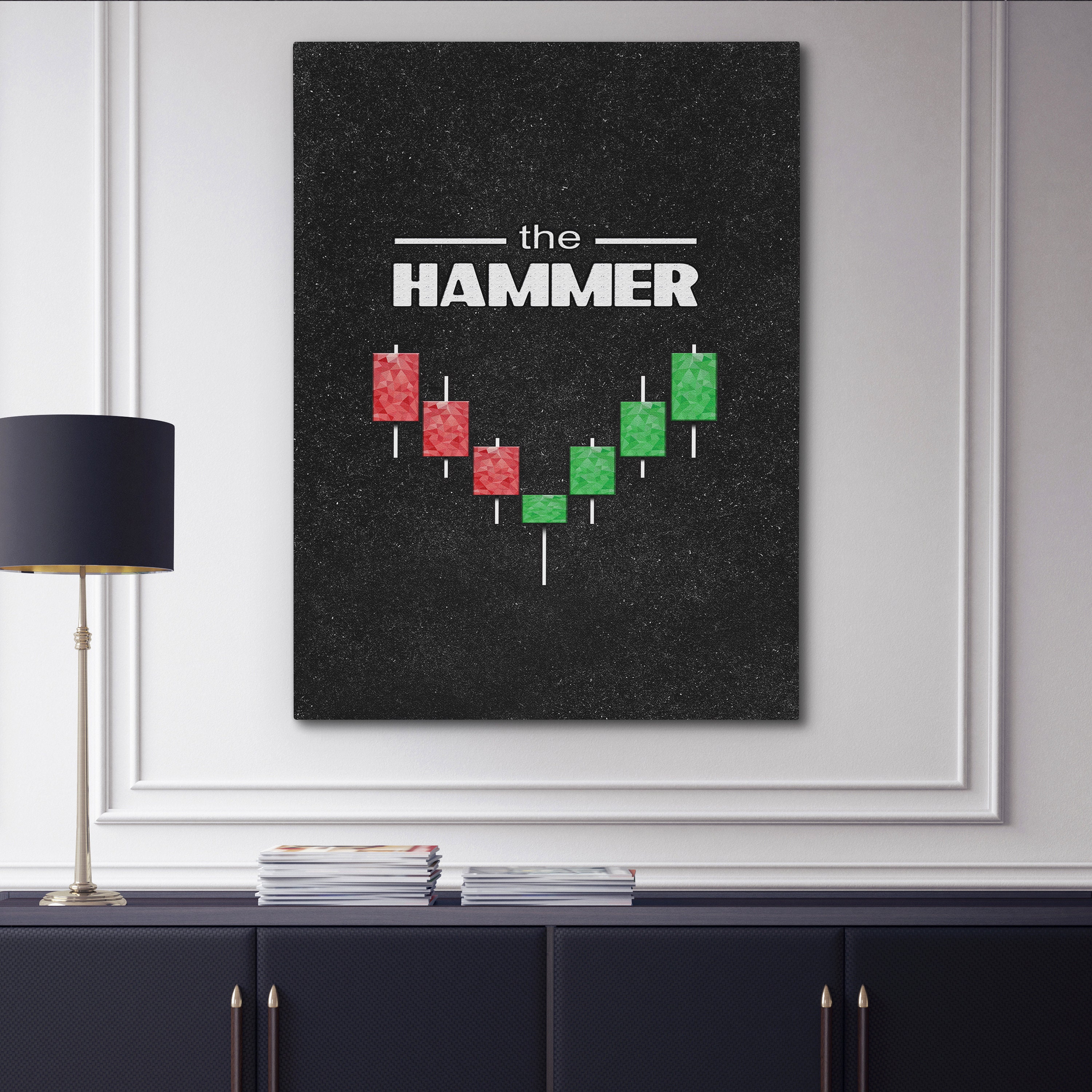 Stock Market Luxury Wall Art Limited Edition The Hammer Etsy