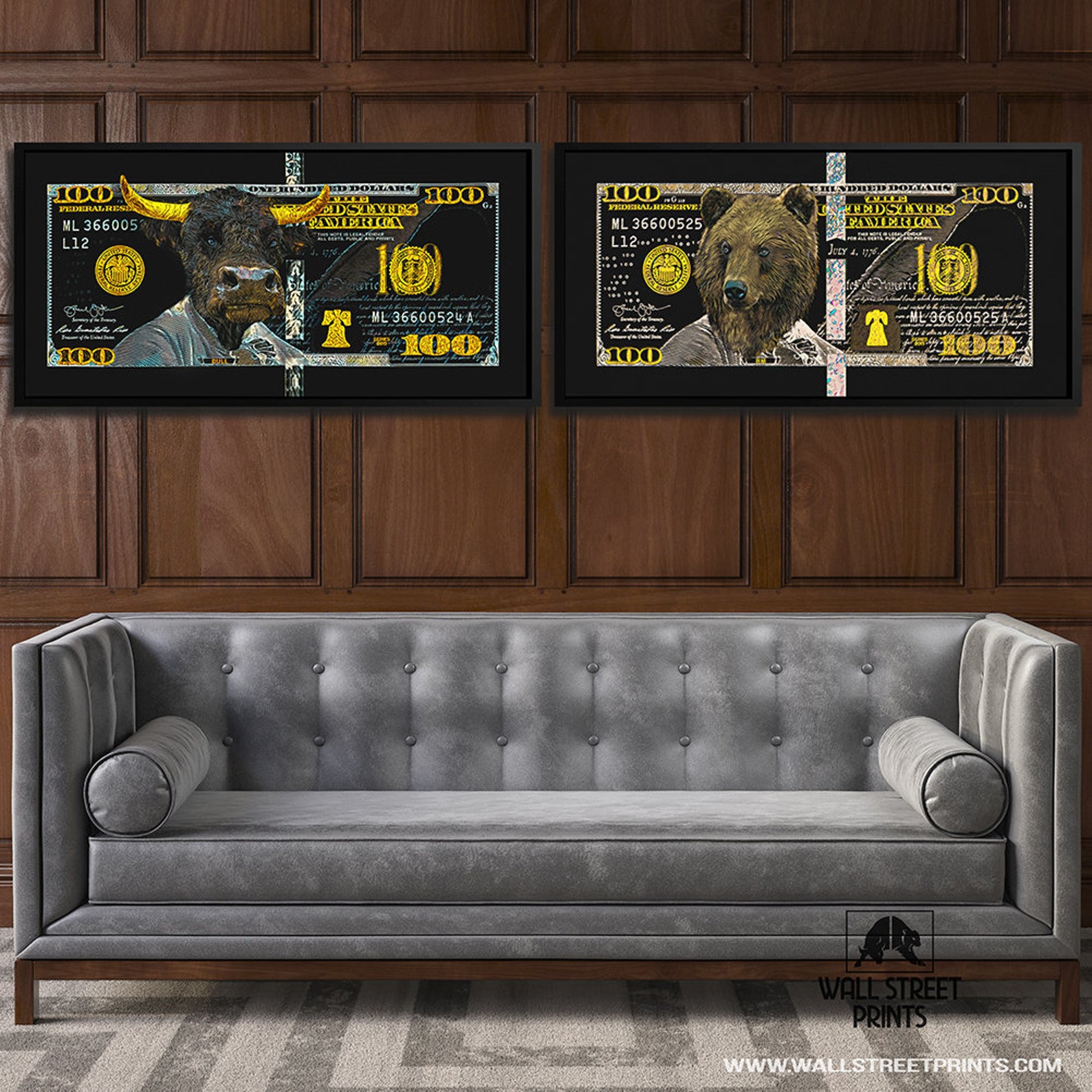 WALL STREET ART Trendy Office Art Art Framed Wall White | Etsy