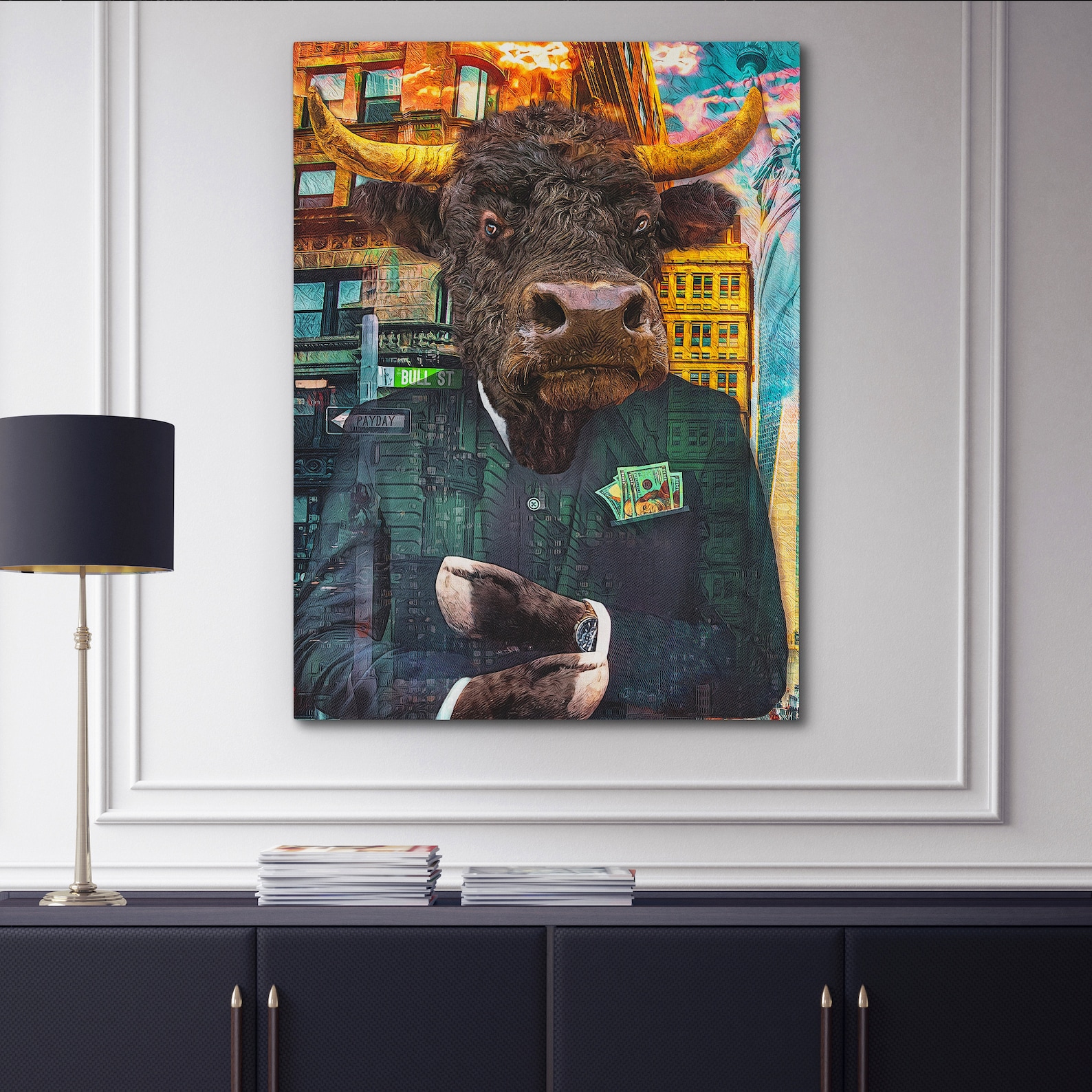 Stock Market CANVAS finance wall art OFFICE wall art Etsy