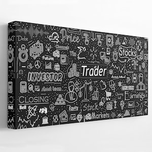 Finance Lover Canvas Art: Stock Market Decor