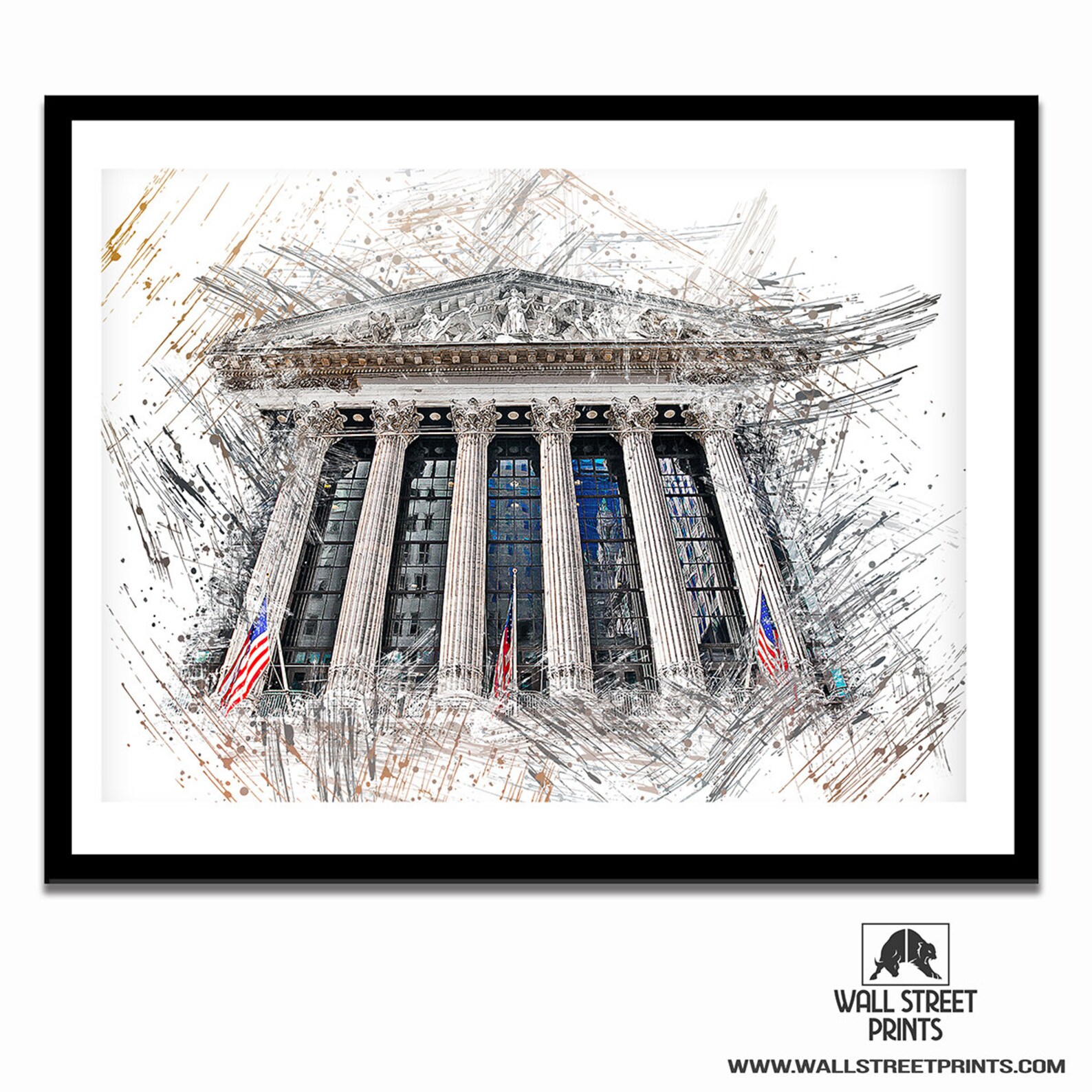 Wall Street Stock Exchange Wall Art Investor Art Stock | Etsy