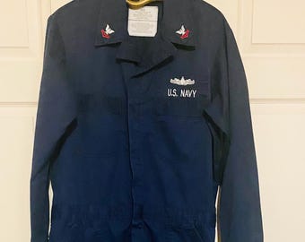 Vintage U.S Navy Utility Coveralls 46 XL ( read description)