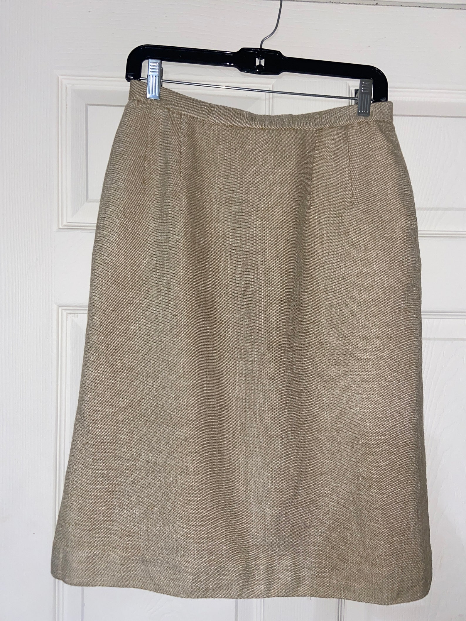 Pendleton vintage tan wool blend skirt size 8 | Etsy