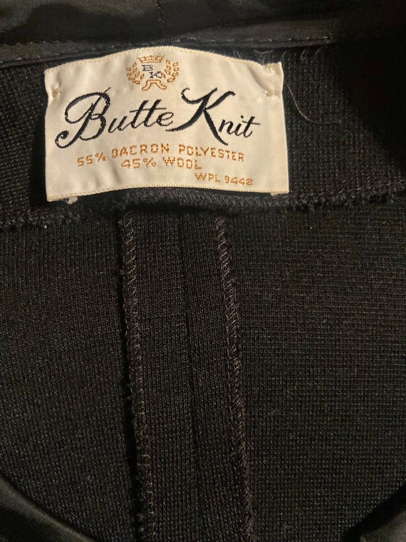 Vintage 1960s/ 70s Butte Knit Black Sweater Vest - image 4