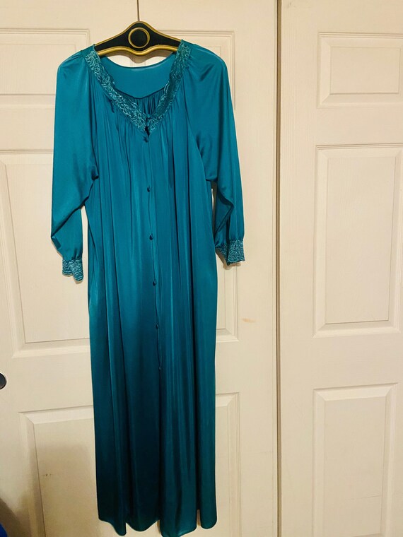 Vintage Green Shadow Line Long Gown 2x/ CL