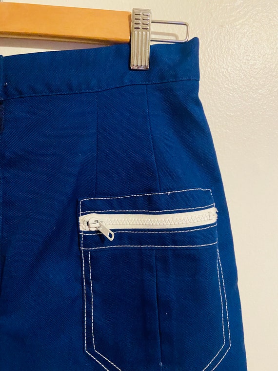 Vintage White Stag Blue & White Shorts M - image 2