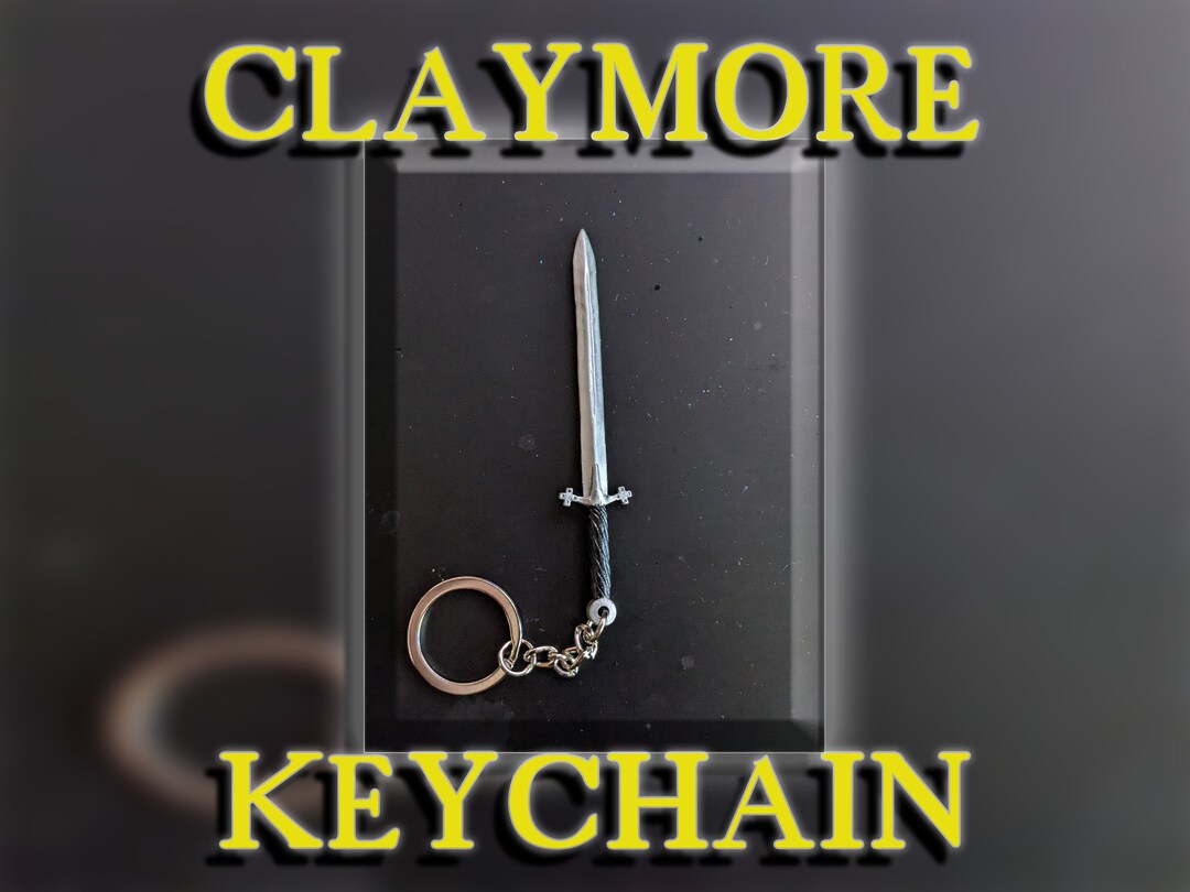 Medieval Claymore Sword Keychain 3D Print Accessory Etsy Canada