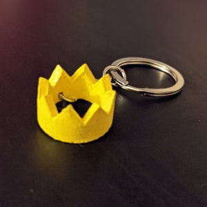 Runescape Party Hat Keychain, JK3DProductions, Small Gifts, PartyHat, Crown Keychain Yellow