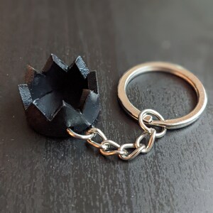 Runescape Party Hat Keychain, JK3DProductions, Small Gifts, PartyHat, Crown Keychain Black