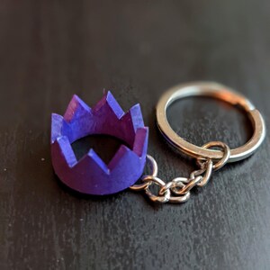 Runescape Party Hat Keychain, JK3DProductions, Small Gifts, PartyHat, Crown Keychain Purple