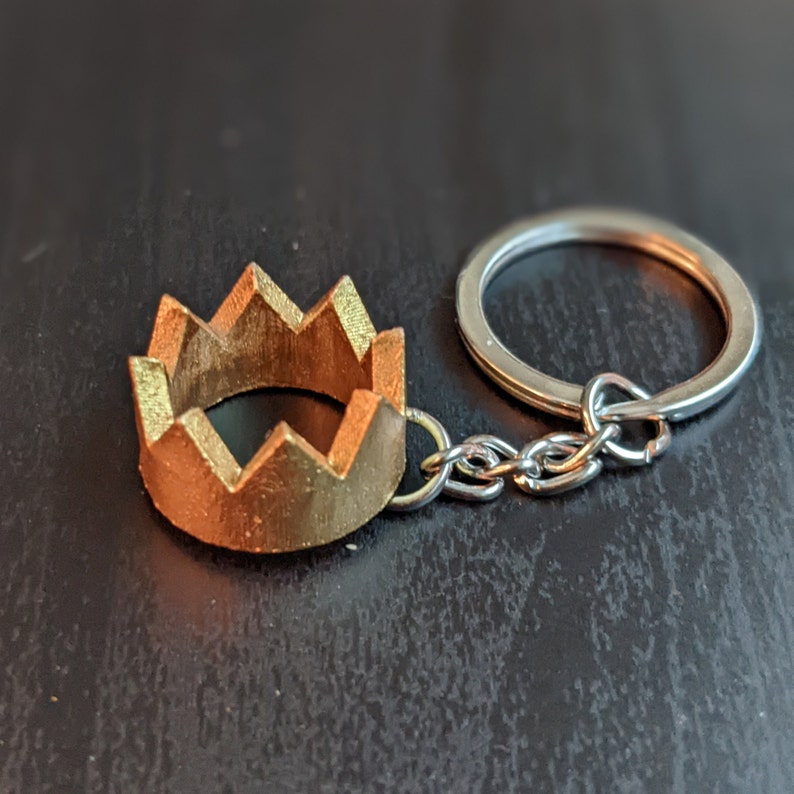 Runescape Party Hat Keychain, JK3DProductions, Small Gifts, PartyHat, Crown Keychain Gold