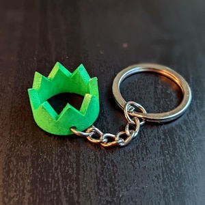 Runescape Party Hat Keychain, JK3DProductions, Small Gifts, PartyHat, Crown Keychain Green
