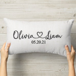 Embroidered name pillows hotsell