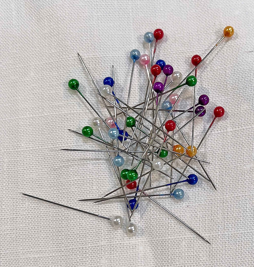 Pearl Head Straight Pins for Quilting, Sewing & Crafts, 100 Pins, 1 1/2