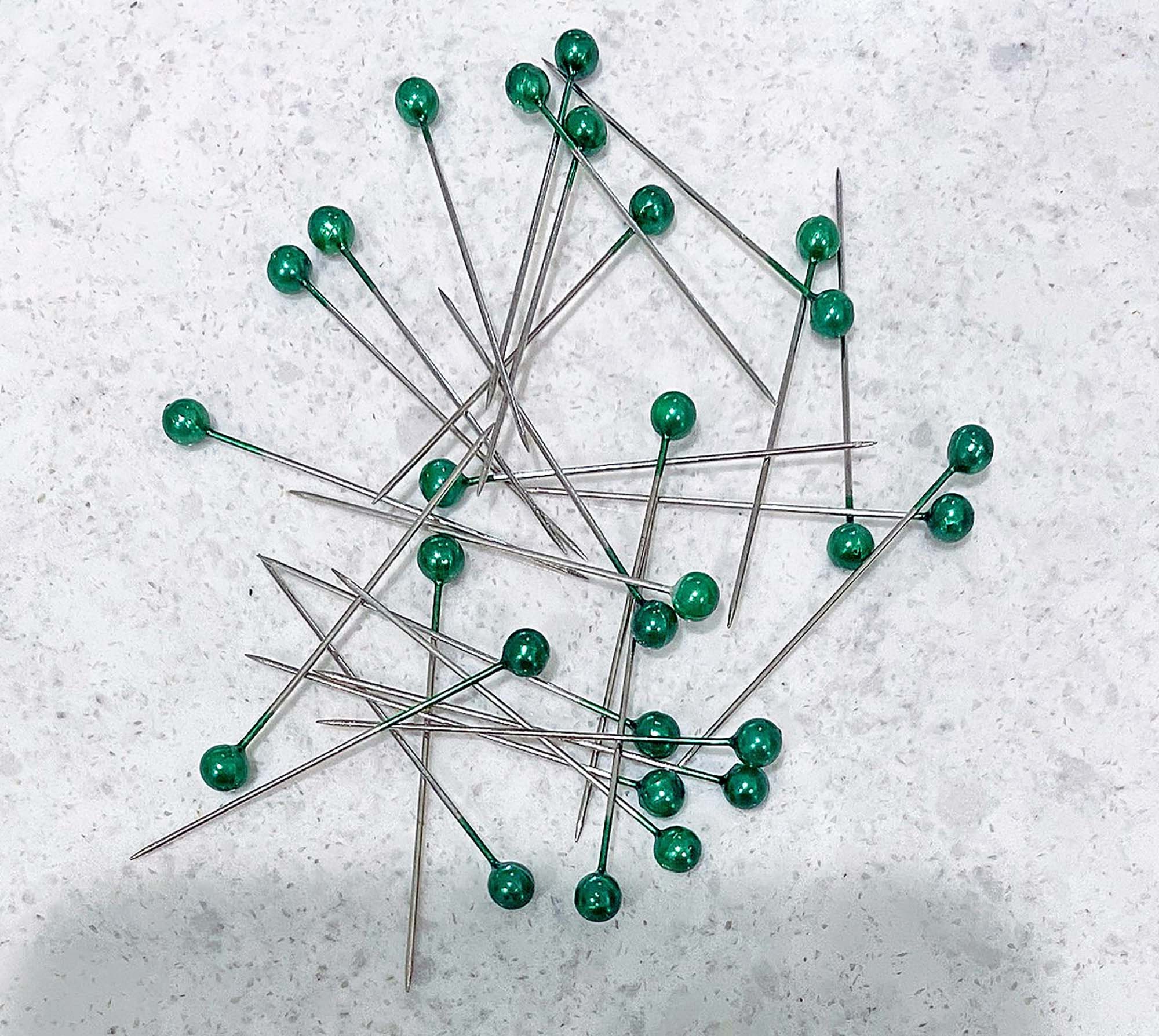 Green Pearl Head Straight Pins for Quilting Sewing & Crafts Etsy