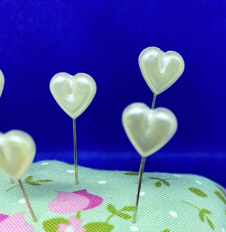 Heart Pearl Head Straight Pins for Quilting Sewing & Crafts Etsy