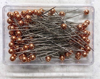 Rose Gold Straight Pins for Quilting, Sewing & Crafts, 200 Pins, 1 1/2" 20% OFF